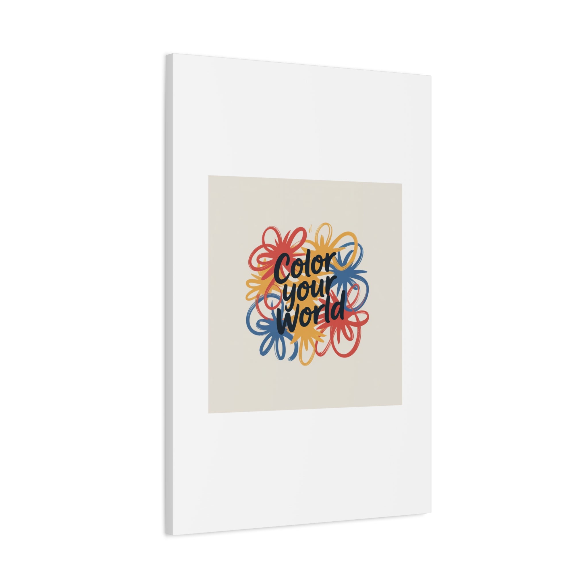 Canvas Art – “Color Your World” Floral Wall Art