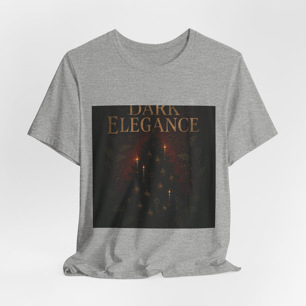 Dark Elegance Tee - Gothic Candlelight Graphic Shirt