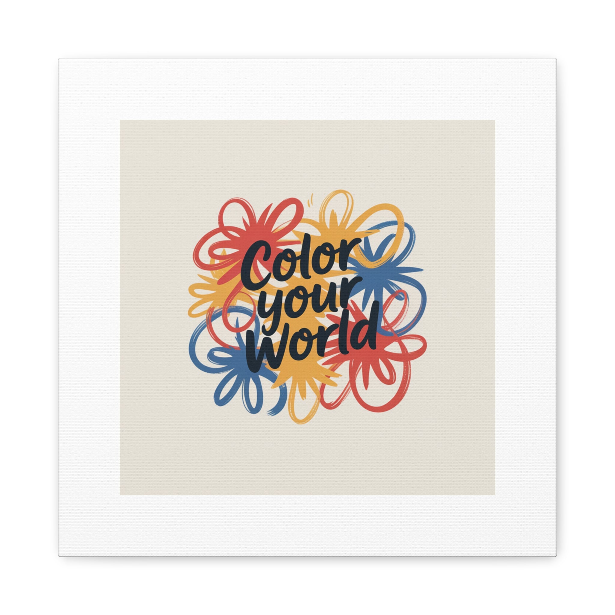 Canvas Art – “Color Your World” Floral Wall Art