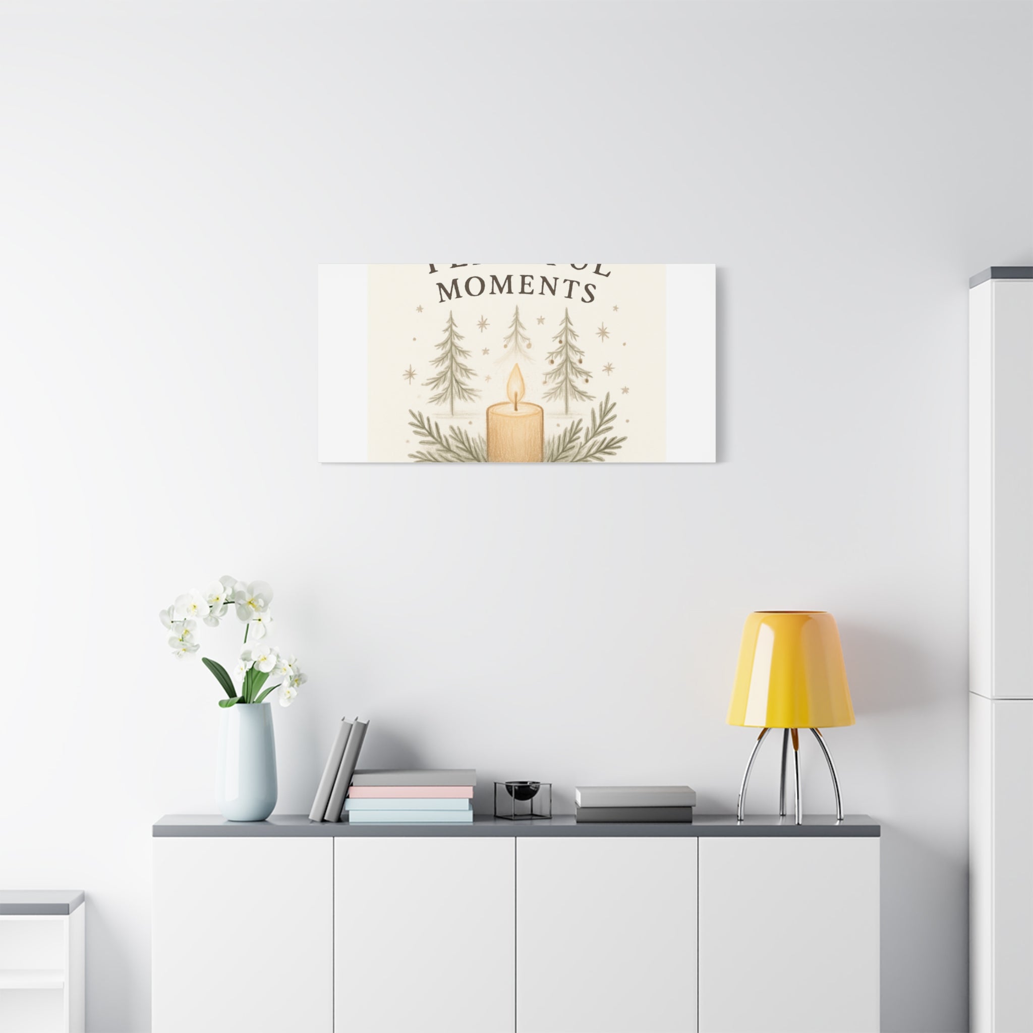 Peaceful Moments Candle Canvas — Matte Stretched Wall Art