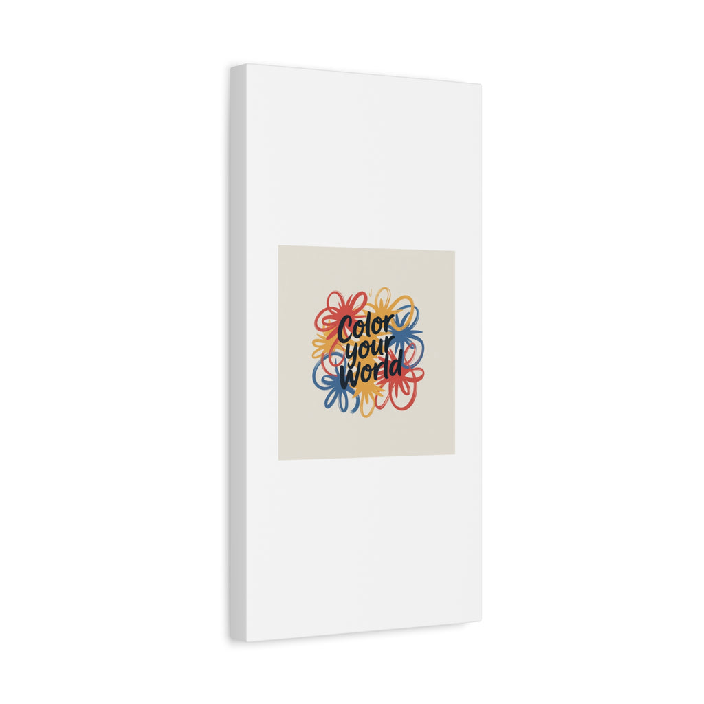 Canvas Art – “Color Your World” Floral Wall Art