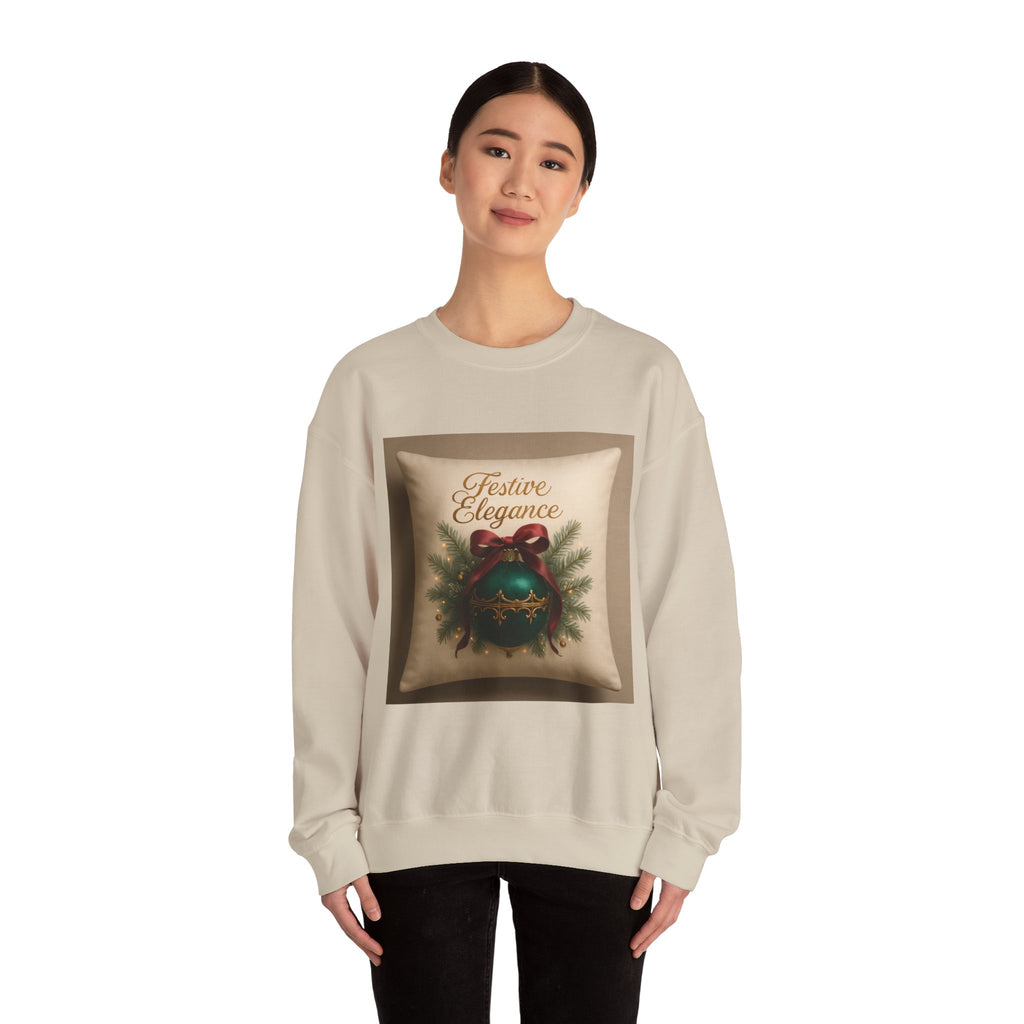 Crewneck Sweatshirt — Festive Elegance Christmas Ornament Design