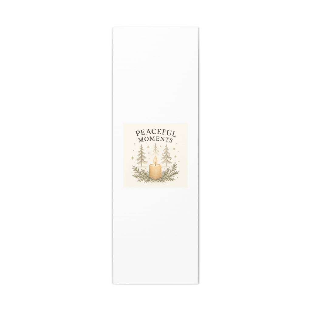 Peaceful Moments Candle Canvas — Matte Stretched Wall Art