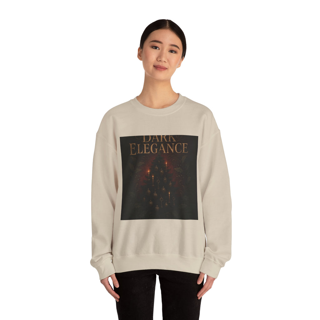 Crewneck Sweatshirt – "Dark Elegance" Gothic Forest Graphic