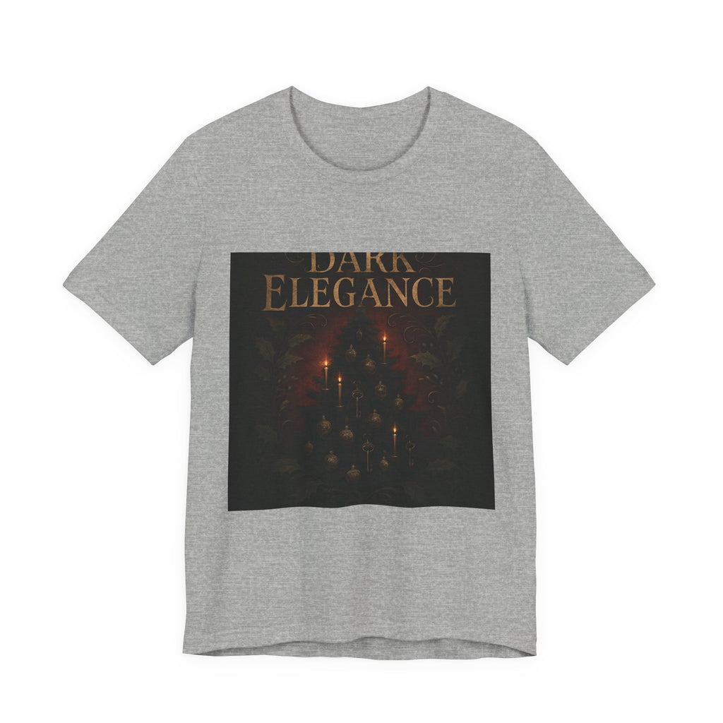 Dark Elegance Tee - Gothic Candlelight Graphic Shirt
