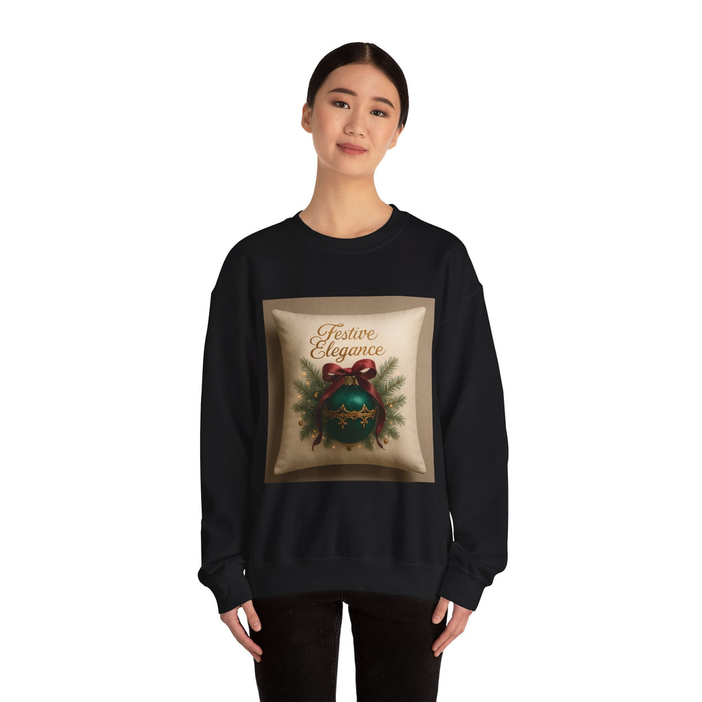 Crewneck Sweatshirt — Festive Elegance Christmas Ornament Design