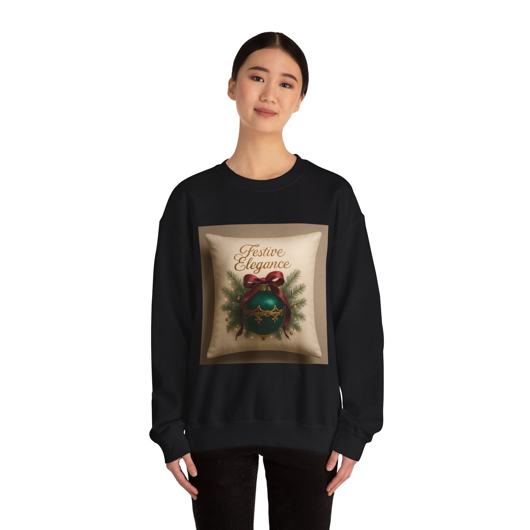 Crewneck Sweatshirt — Festive Elegance Christmas Ornament Design