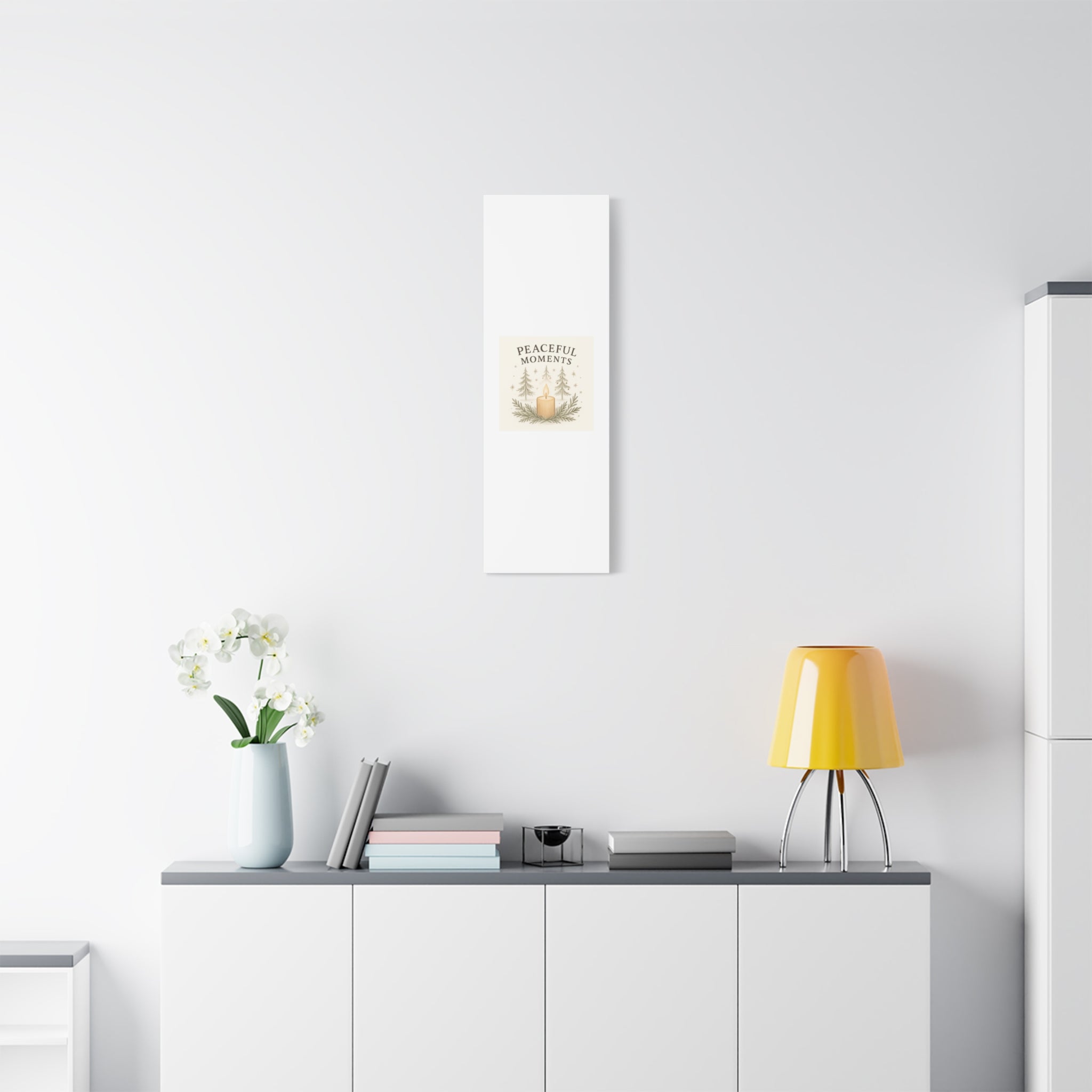 Peaceful Moments Candle Canvas — Matte Stretched Wall Art
