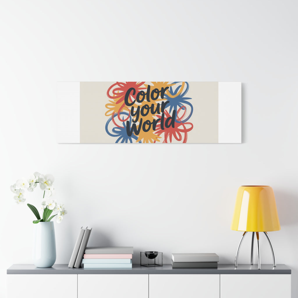 Canvas Art – “Color Your World” Floral Wall Art