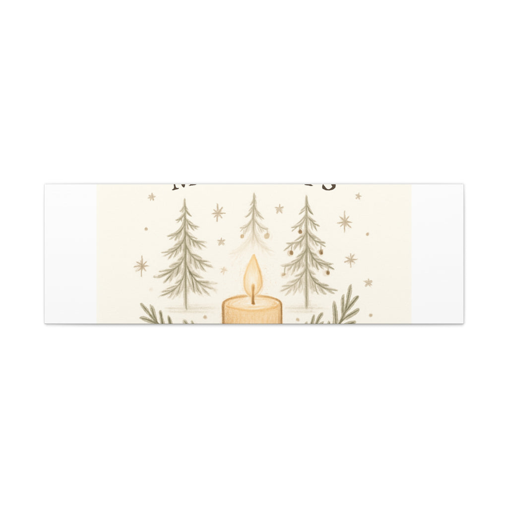 Peaceful Moments Candle Canvas — Matte Stretched Wall Art