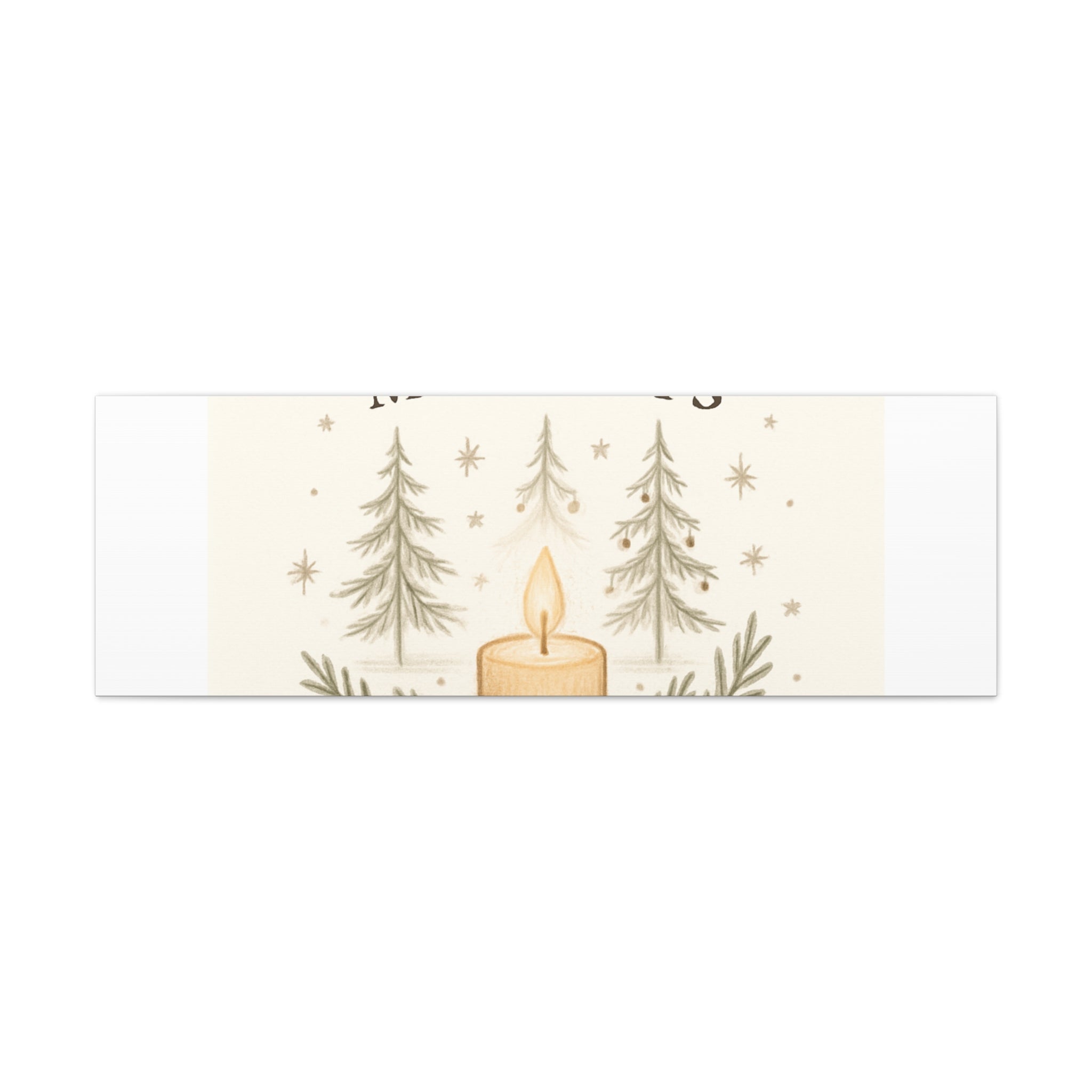 Peaceful Moments Candle Canvas — Matte Stretched Wall Art