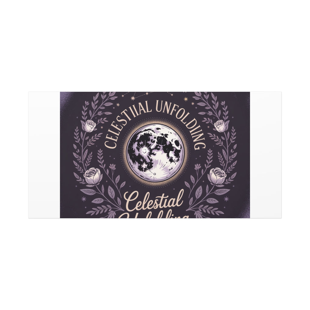 Celestial Unfolding Moon Art Canvas