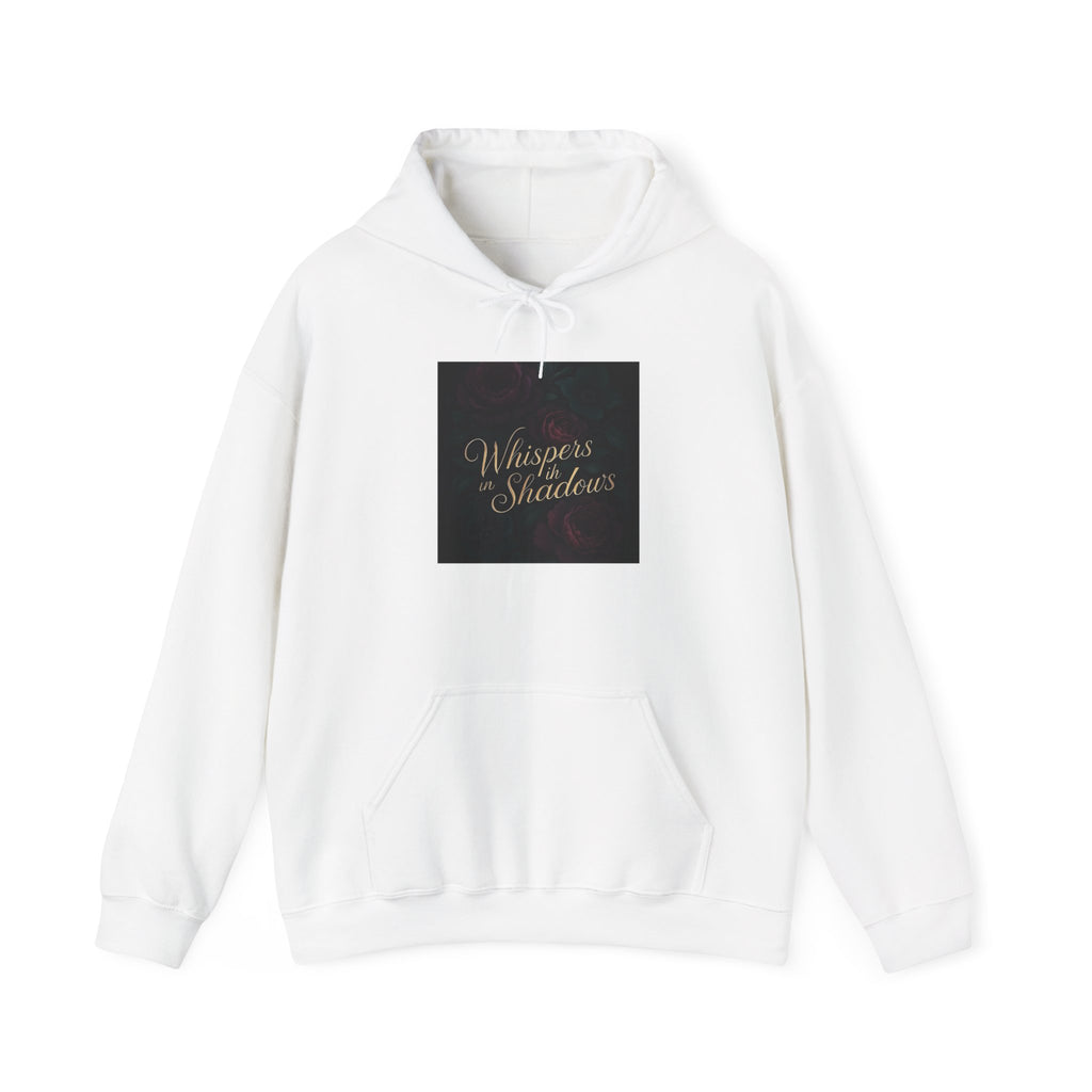 Whispers & Shadows Hoodie — Gothic Literary Graphic Pullover