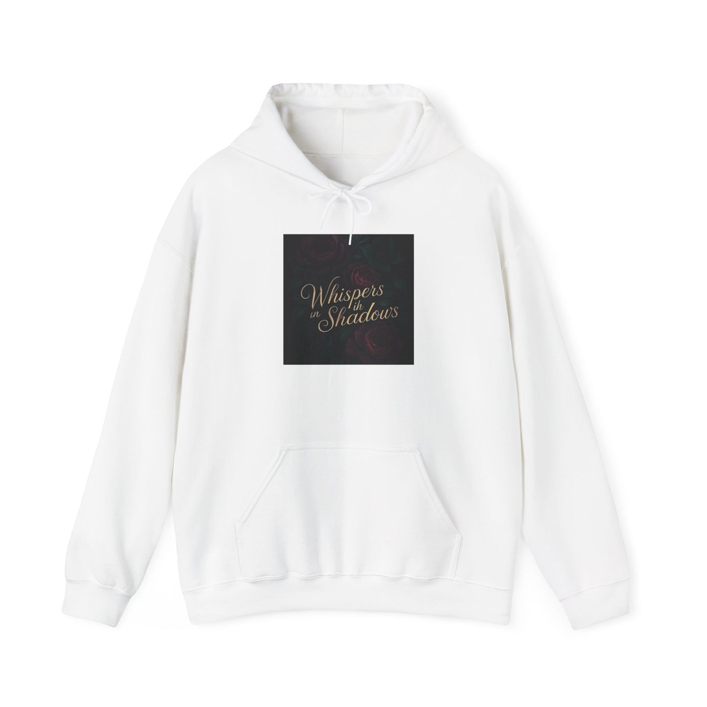Whispers & Shadows Hoodie — Gothic Literary Graphic Pullover
