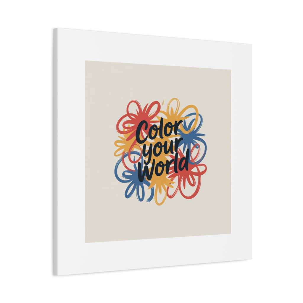 Canvas Art – “Color Your World” Floral Wall Art