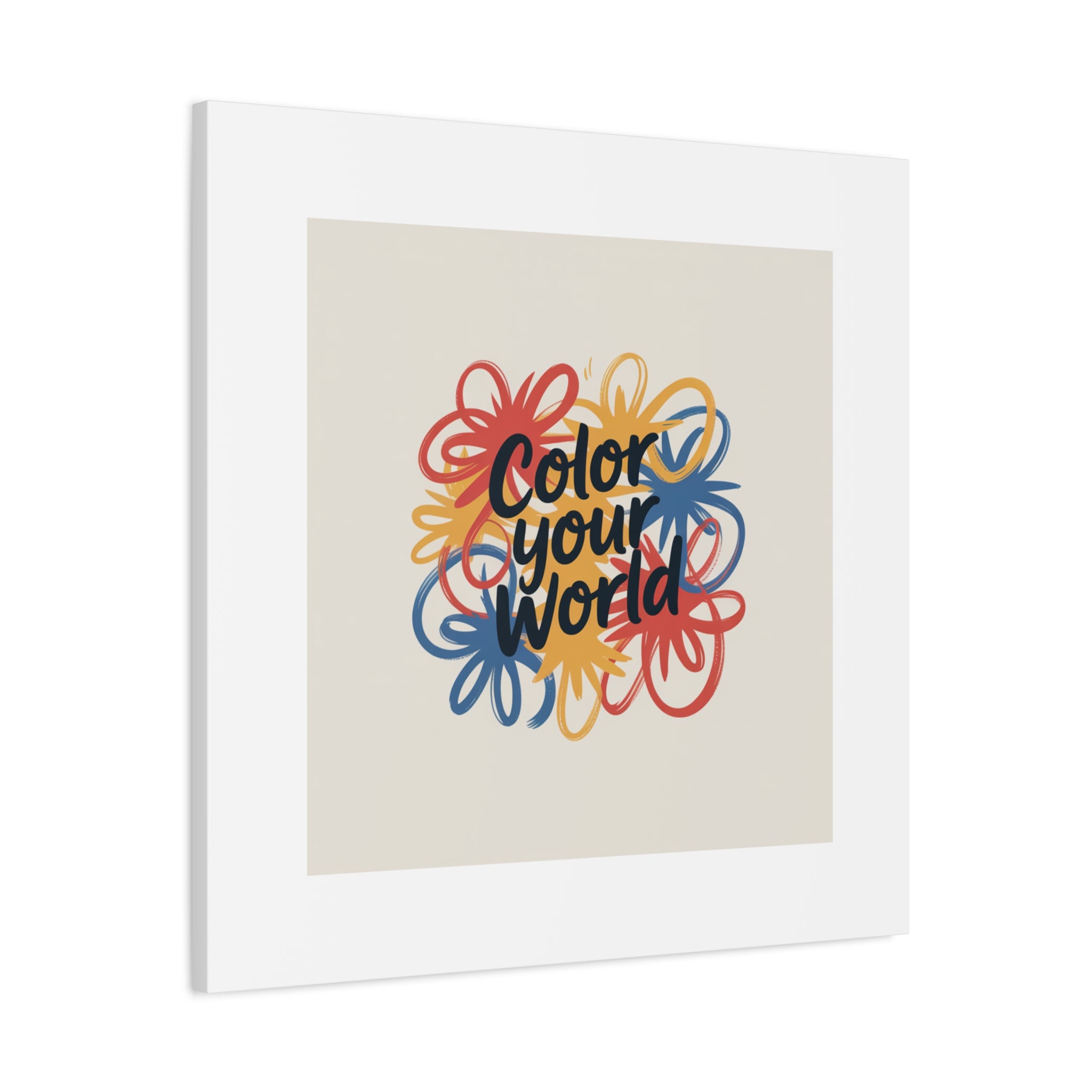 Canvas Art – “Color Your World” Floral Wall Art