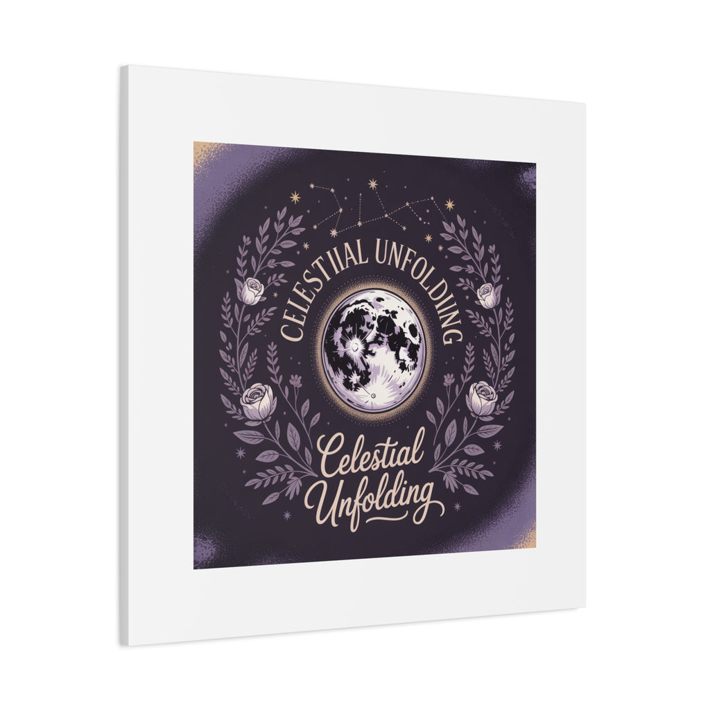 Celestial Unfolding Moon Art Canvas