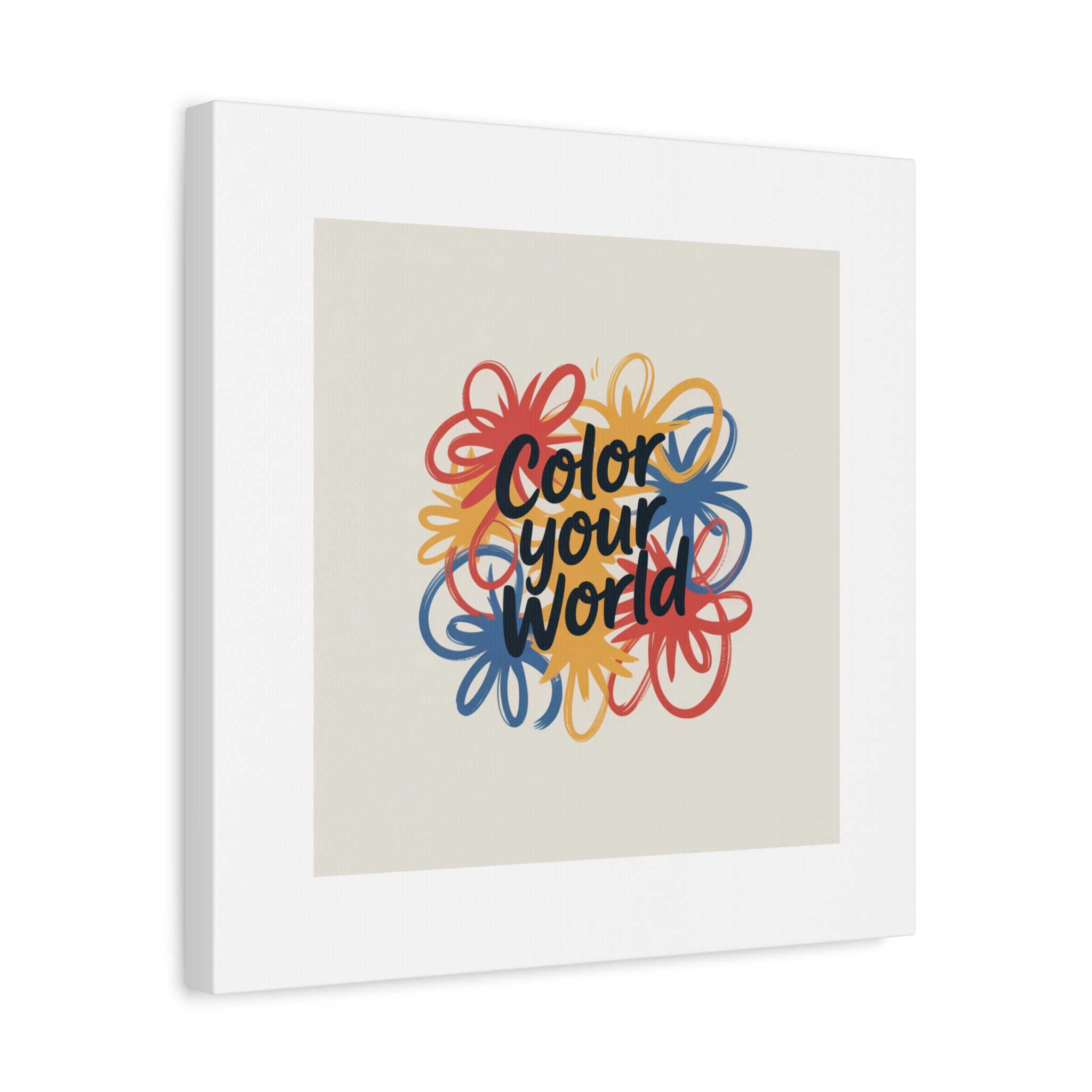 Canvas Art – “Color Your World” Floral Wall Art