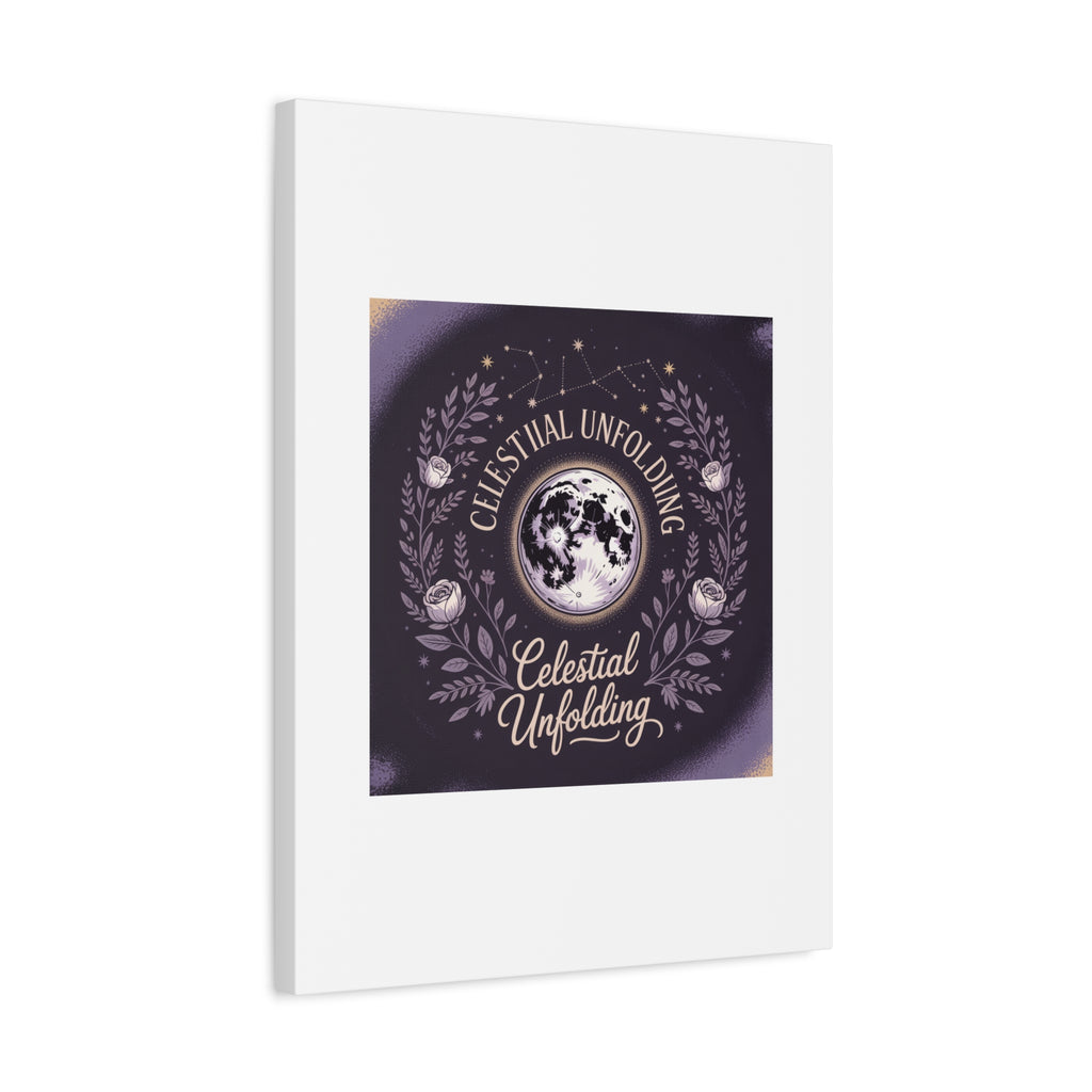 Celestial Unfolding Moon Art Canvas