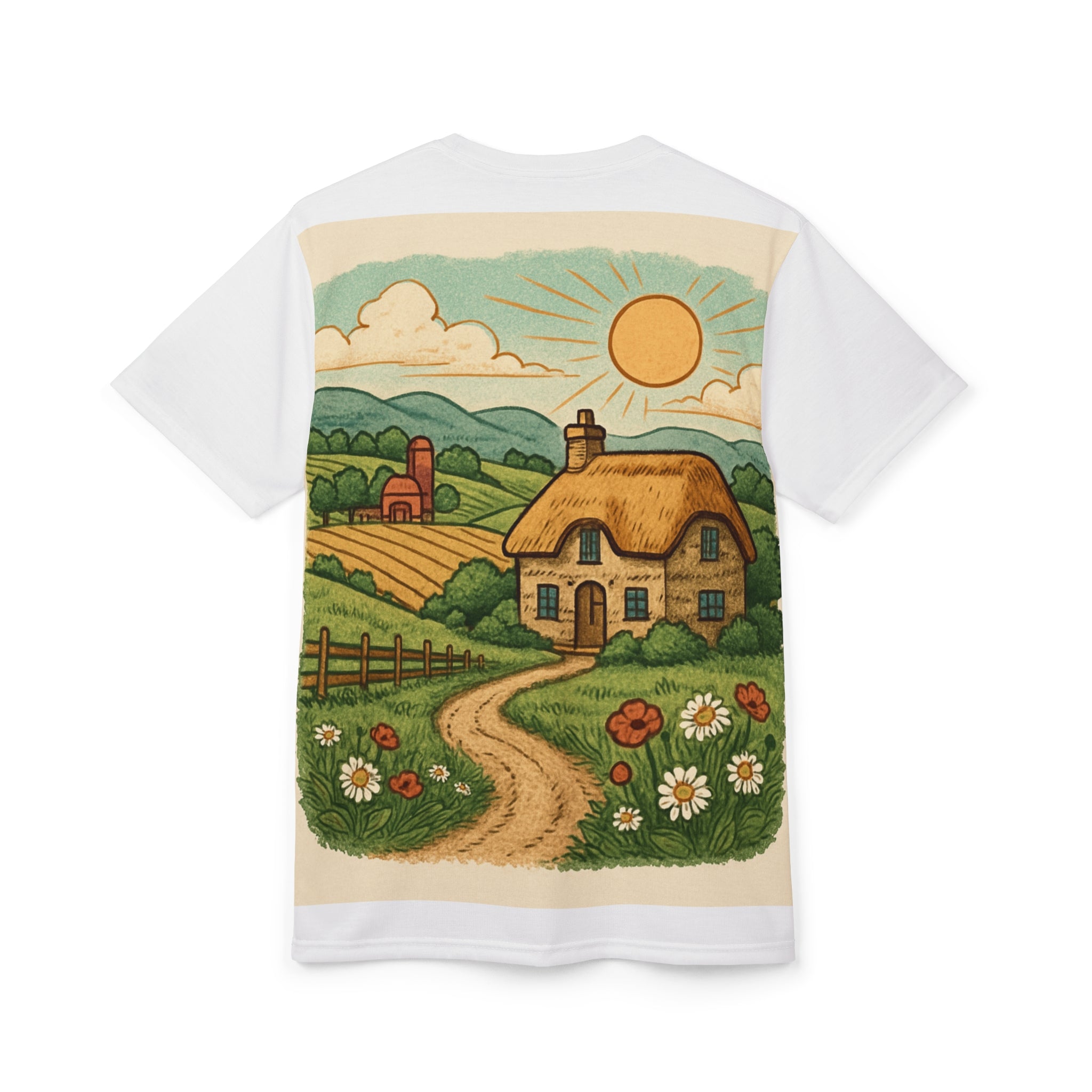 Hot Air Balloon Adventure Tee — Illustrated Singing Trio Print