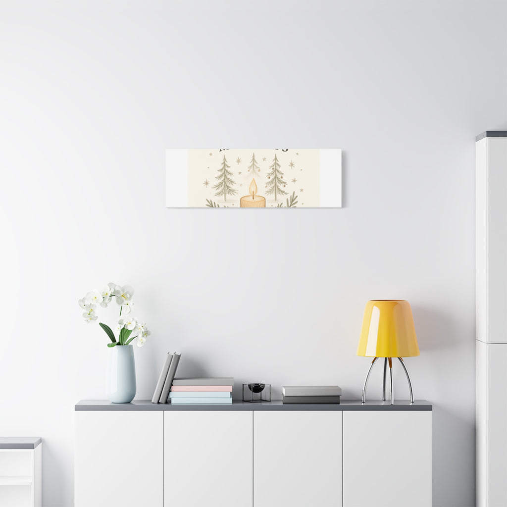 Peaceful Moments Candle Canvas — Matte Stretched Wall Art