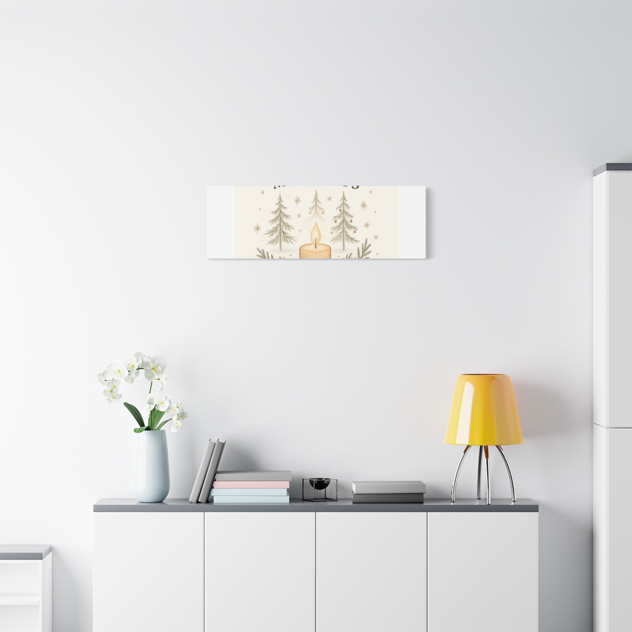 Peaceful Moments Candle Canvas — Matte Stretched Wall Art