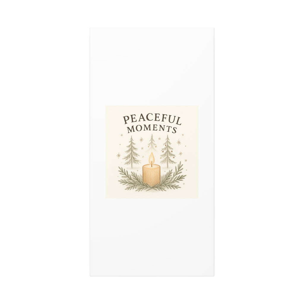 Peaceful Moments Candle Canvas — Matte Stretched Wall Art