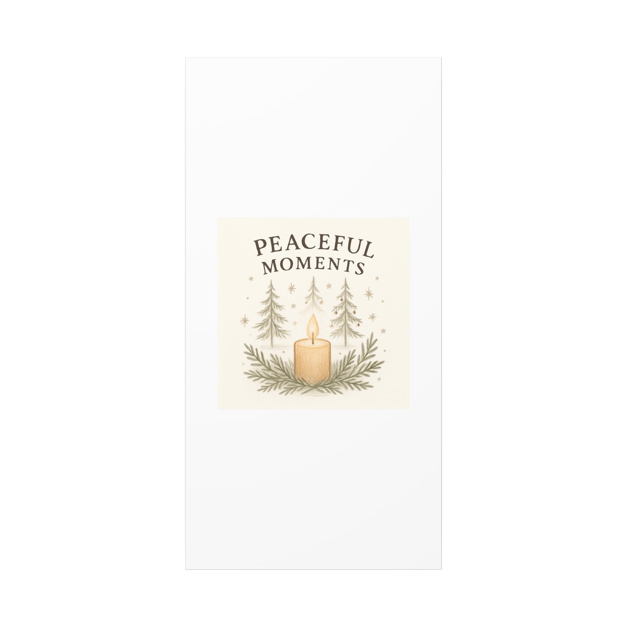 Peaceful Moments Candle Canvas — Matte Stretched Wall Art