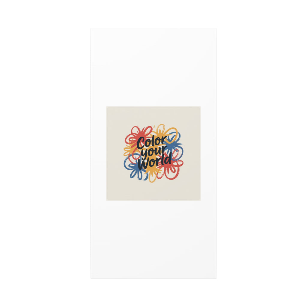 Canvas Art – “Color Your World” Floral Wall Art