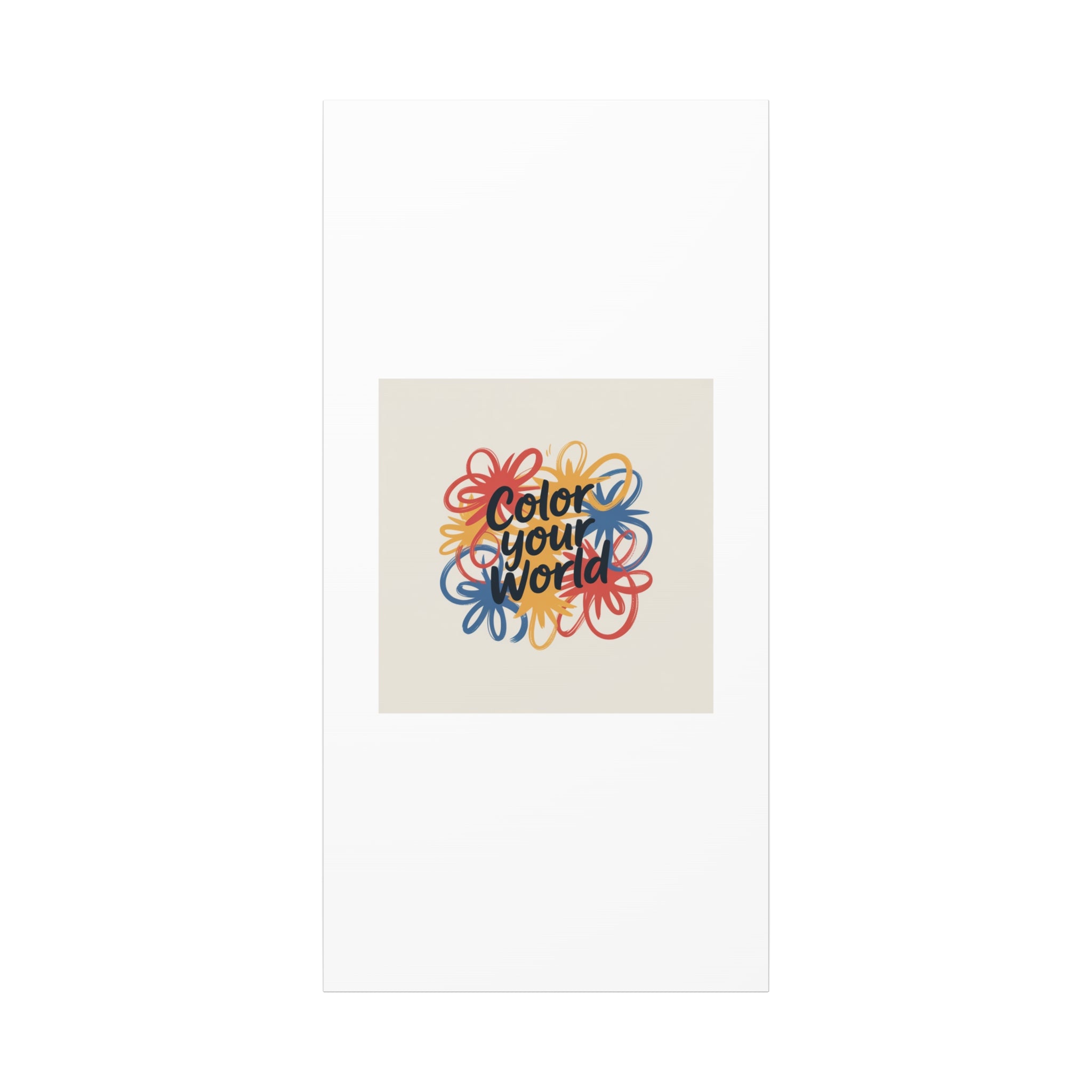 Canvas Art – “Color Your World” Floral Wall Art