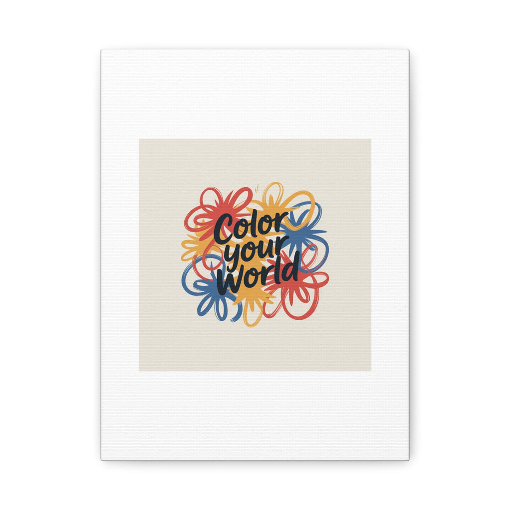Canvas Art – “Color Your World” Floral Wall Art