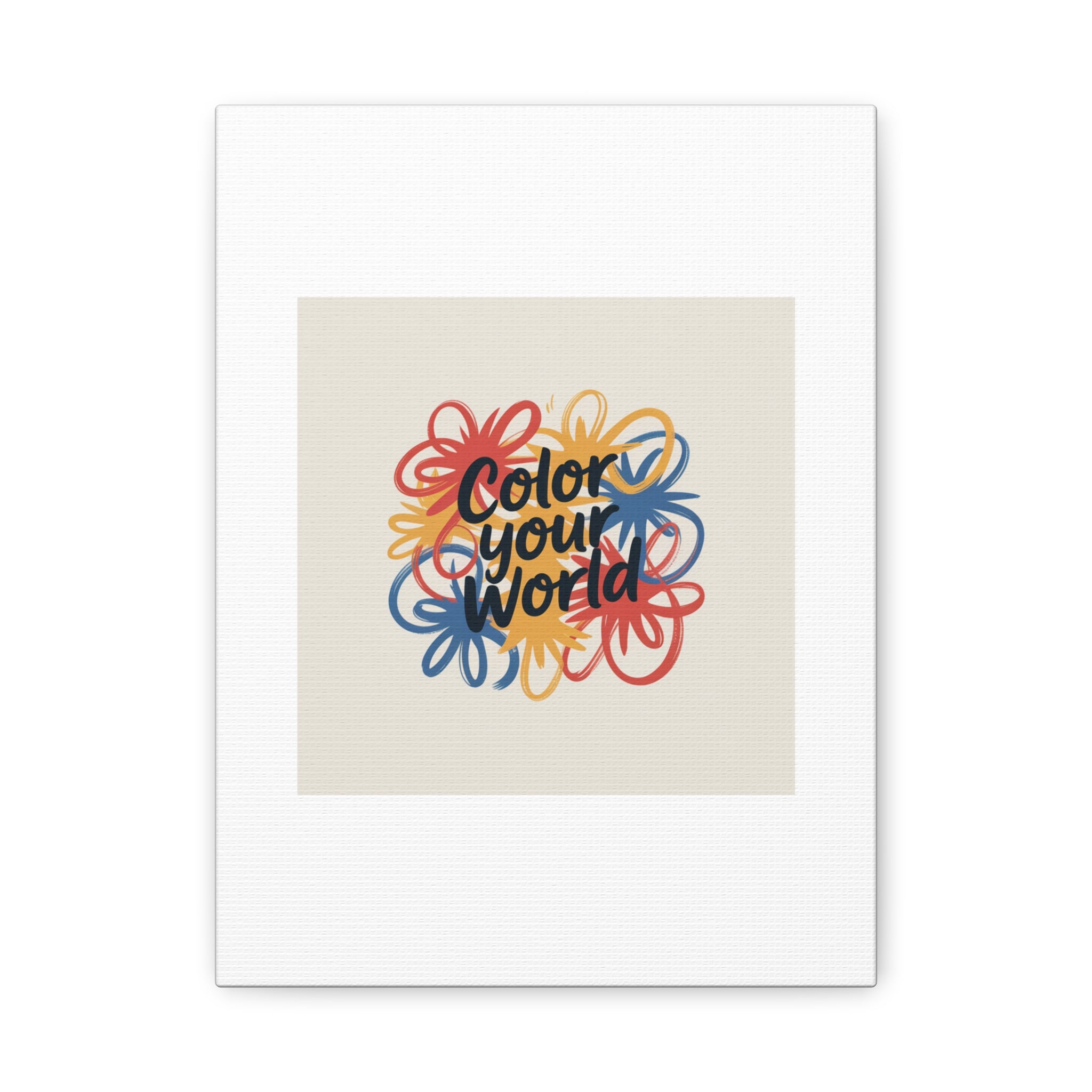 Canvas Art – “Color Your World” Floral Wall Art