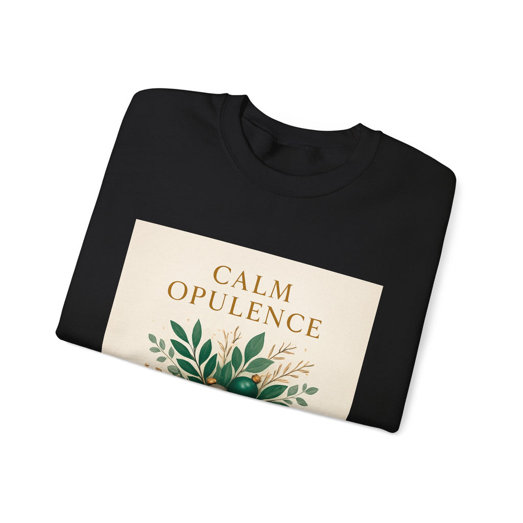 Calm Opulence Sweatshirt — Botanical Holiday Crewneck