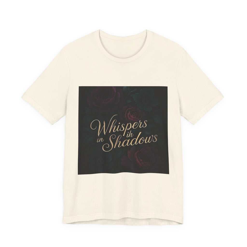 Whispers in the Shadows Graphic Tee — Gothic Floral Bookish Shirt
