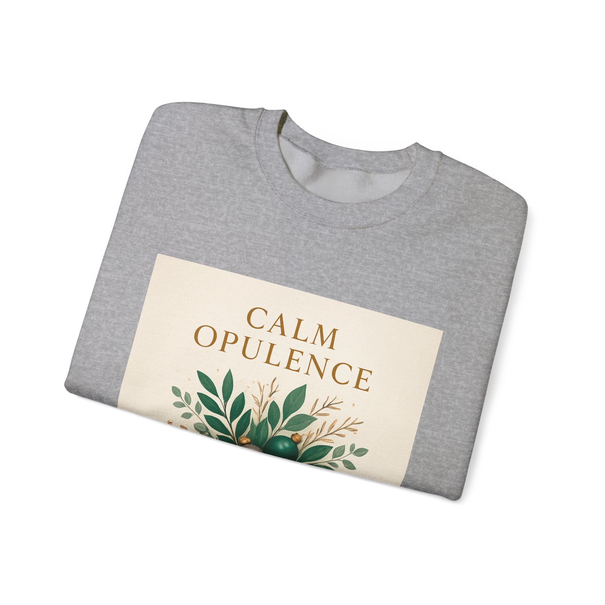 Calm Opulence Sweatshirt — Botanical Holiday Crewneck