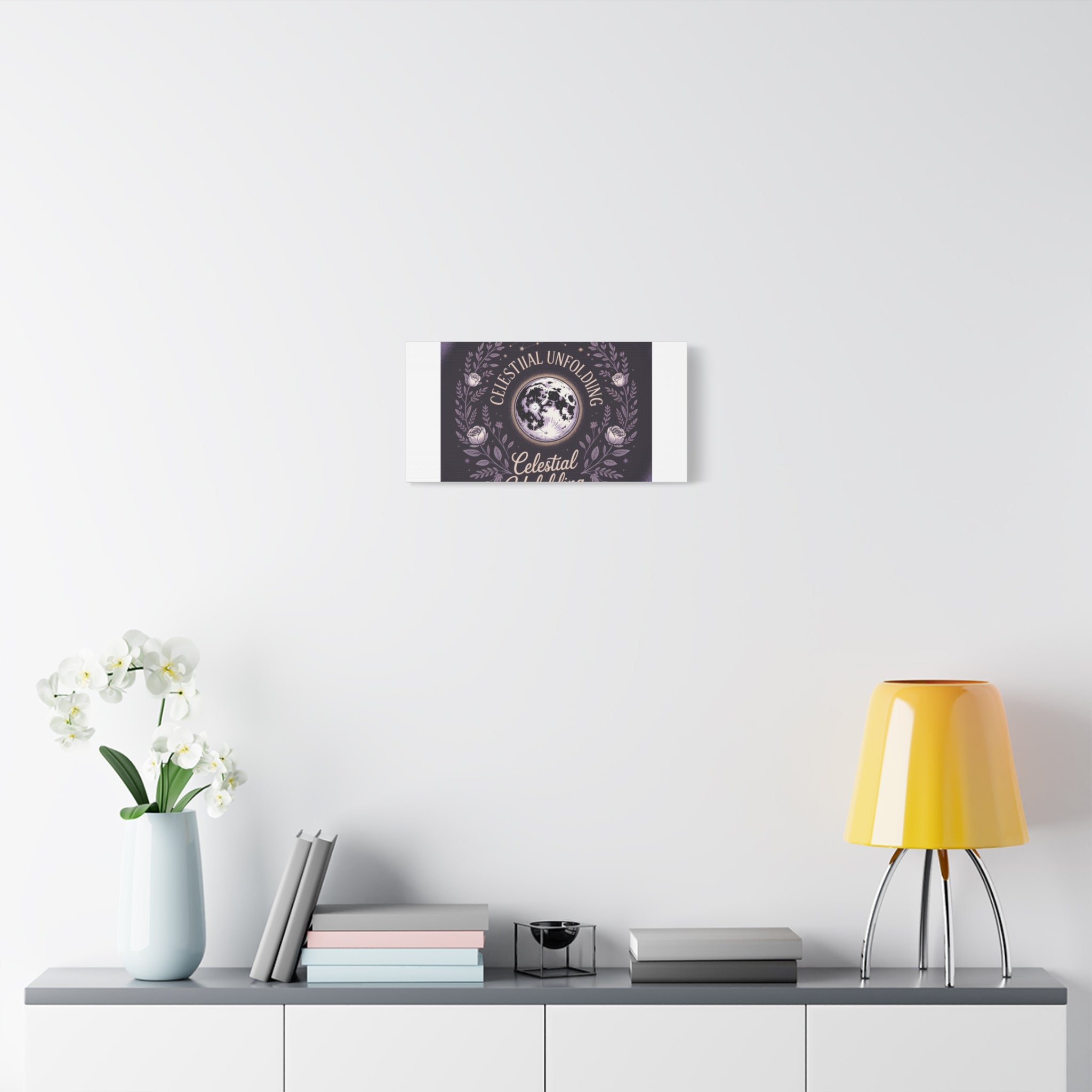 Celestial Unfolding Moon Art Canvas