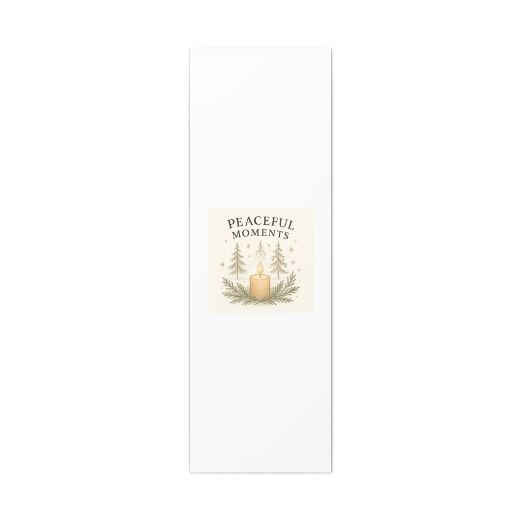 Peaceful Moments Candle Canvas — Matte Stretched Wall Art