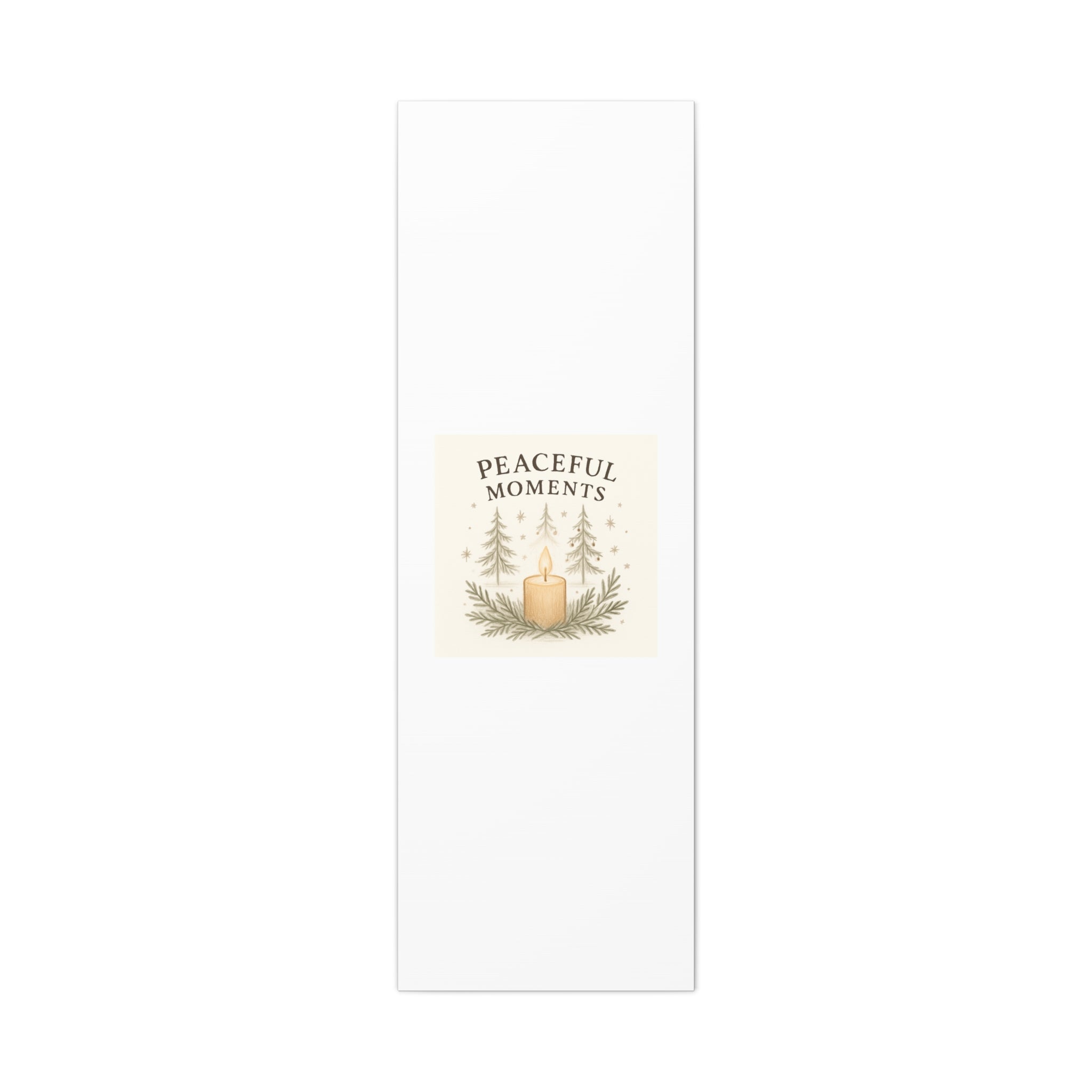 Peaceful Moments Candle Canvas — Matte Stretched Wall Art
