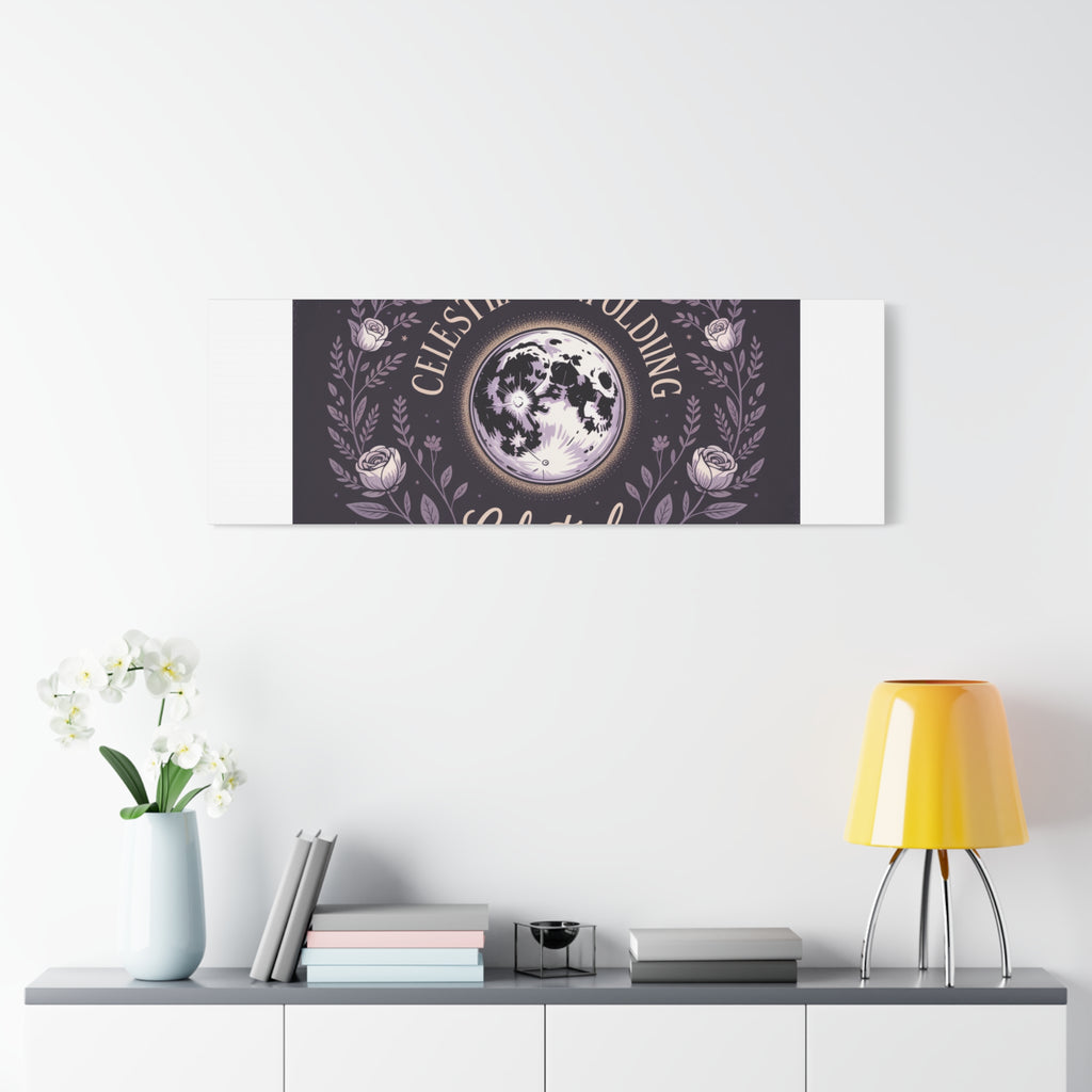 Celestial Unfolding Moon Art Canvas
