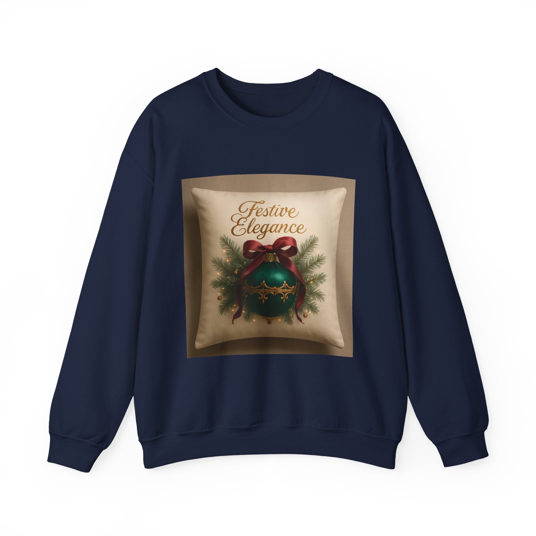 Crewneck Sweatshirt — Festive Elegance Christmas Ornament Design