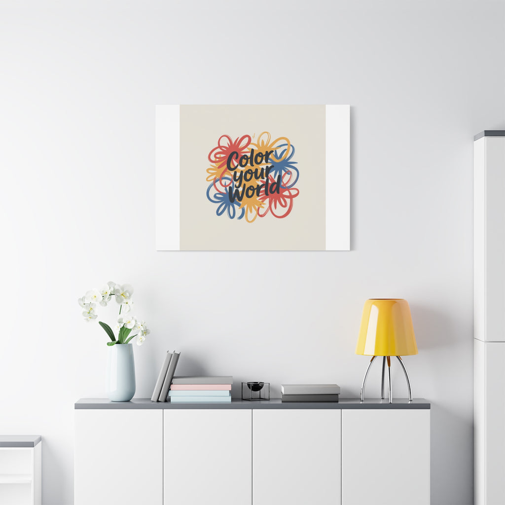 Canvas Art – “Color Your World” Floral Wall Art