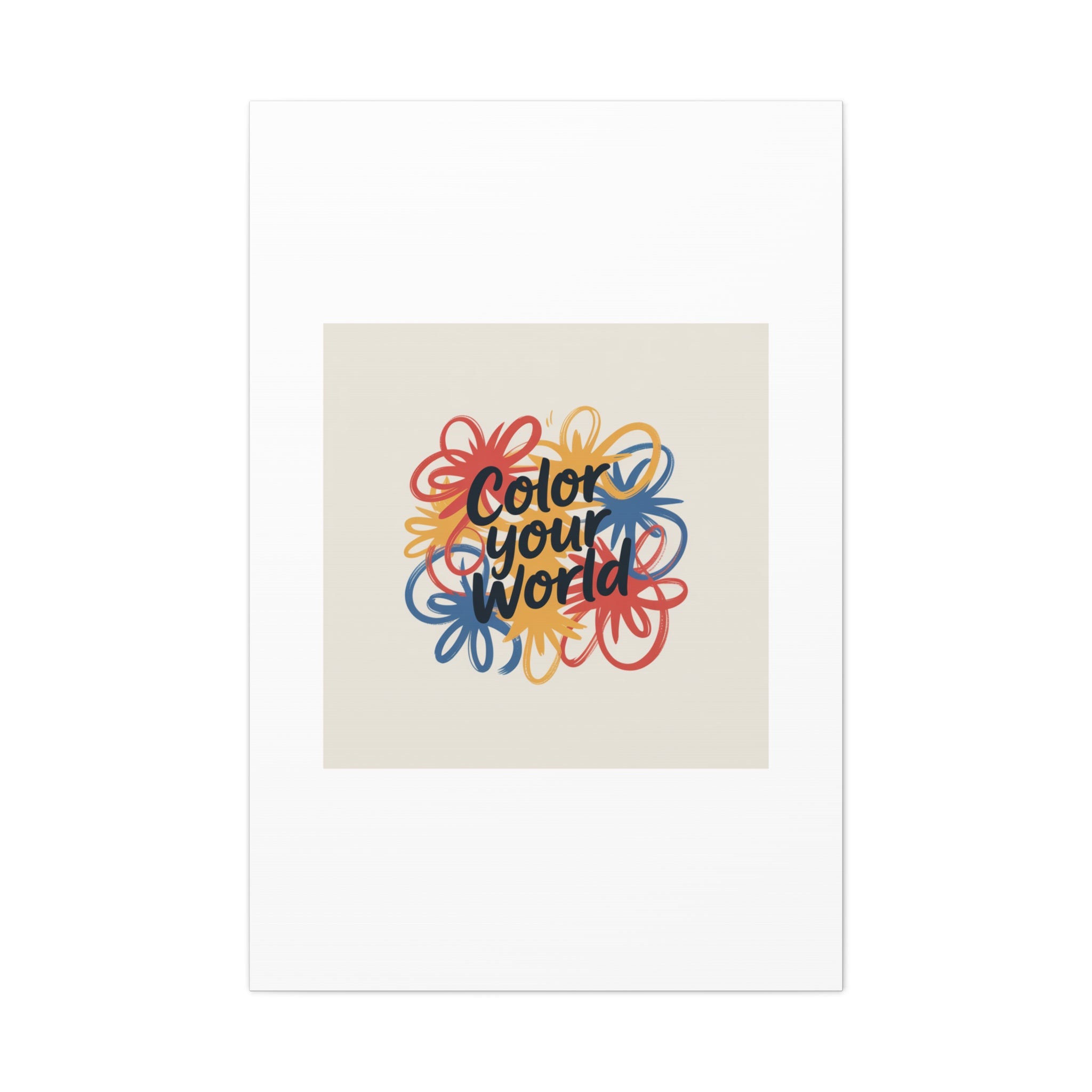 Canvas Art – “Color Your World” Floral Wall Art