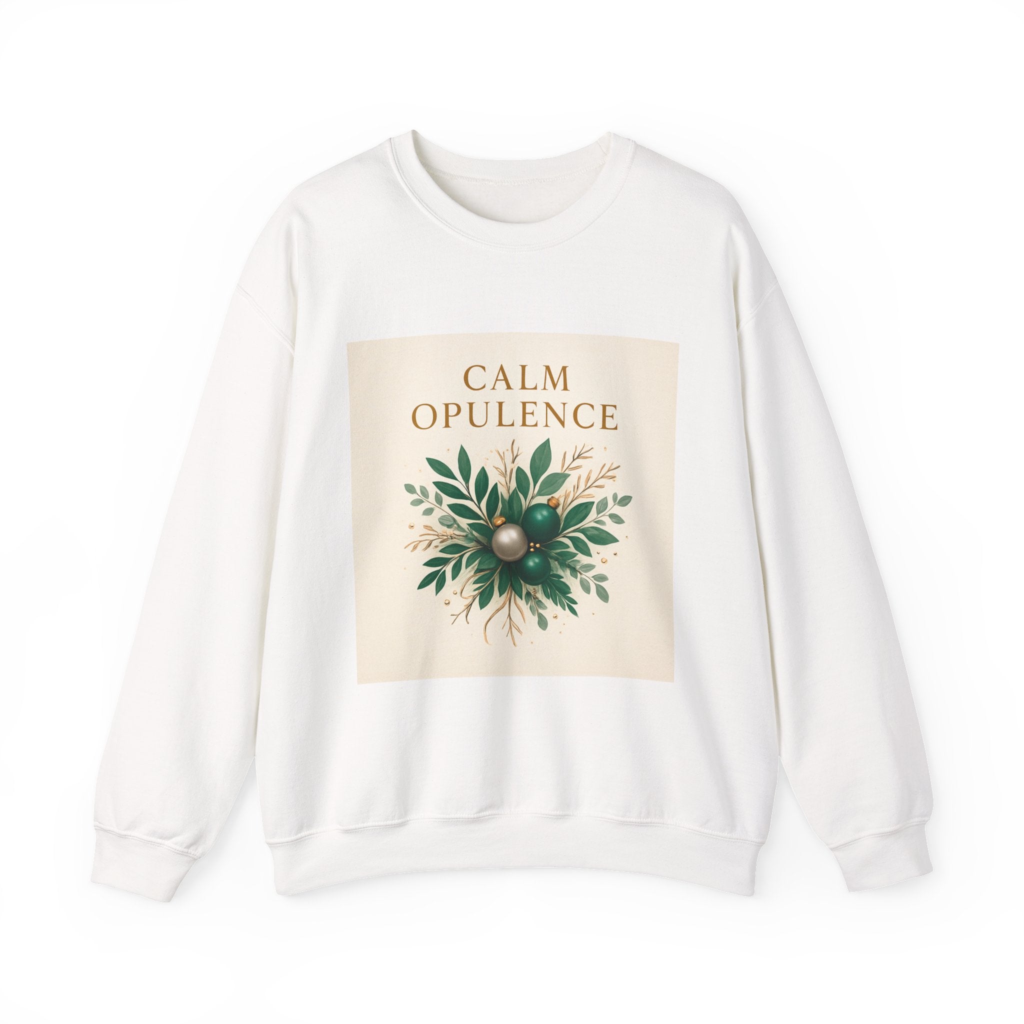 Calm Opulence Sweatshirt — Botanical Holiday Crewneck