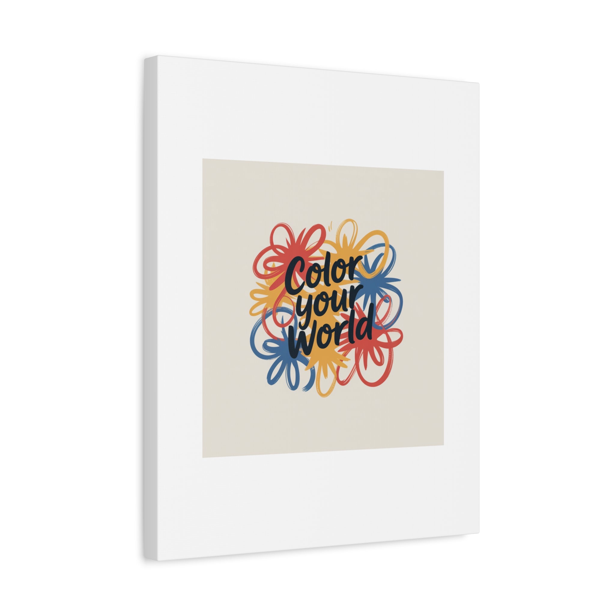 Canvas Art – “Color Your World” Floral Wall Art