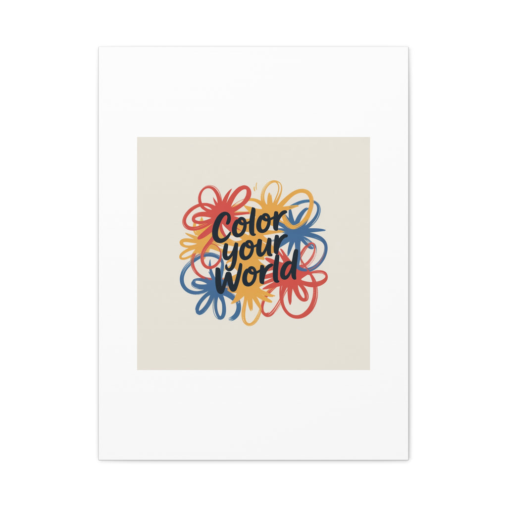 Canvas Art – “Color Your World” Floral Wall Art