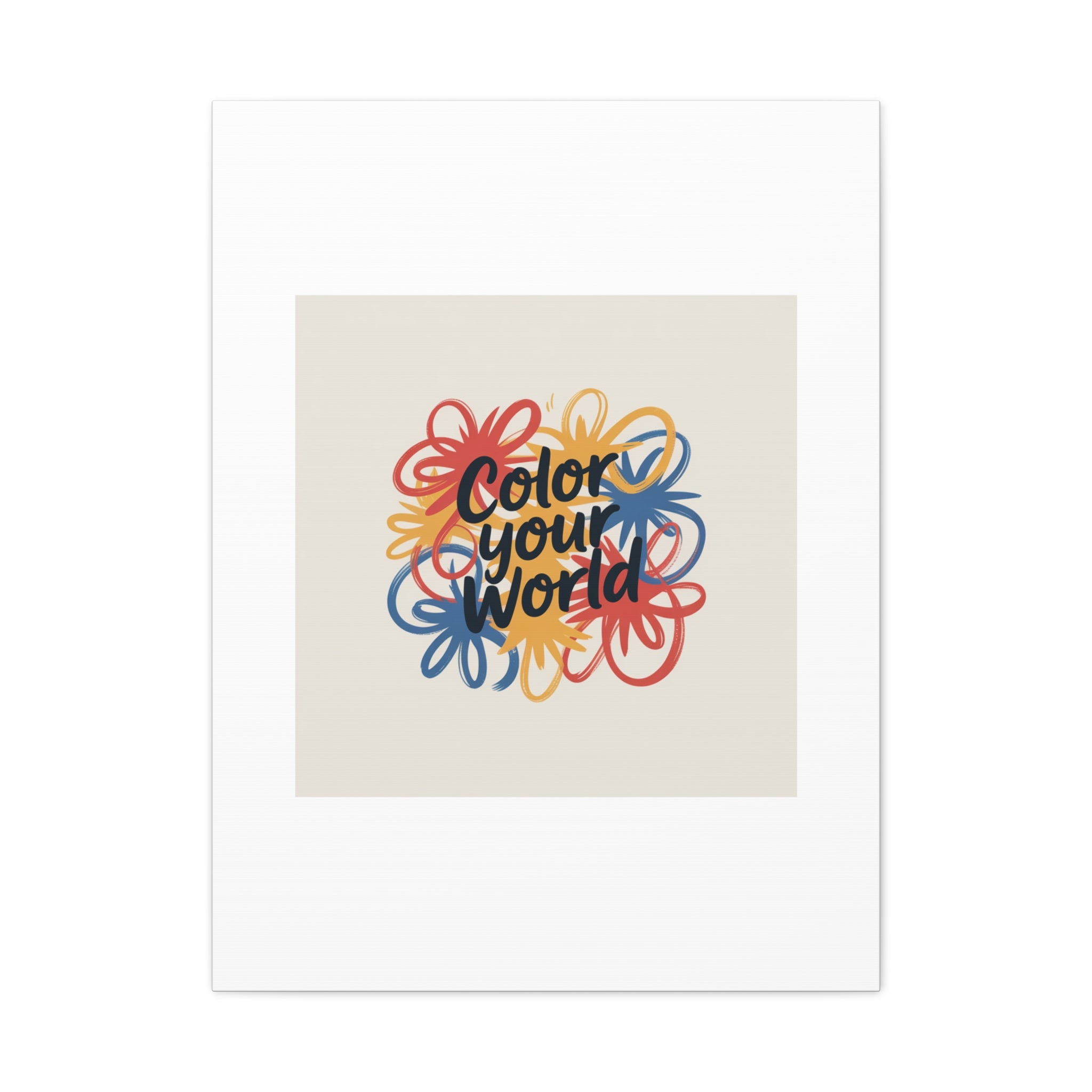 Canvas Art – “Color Your World” Floral Wall Art