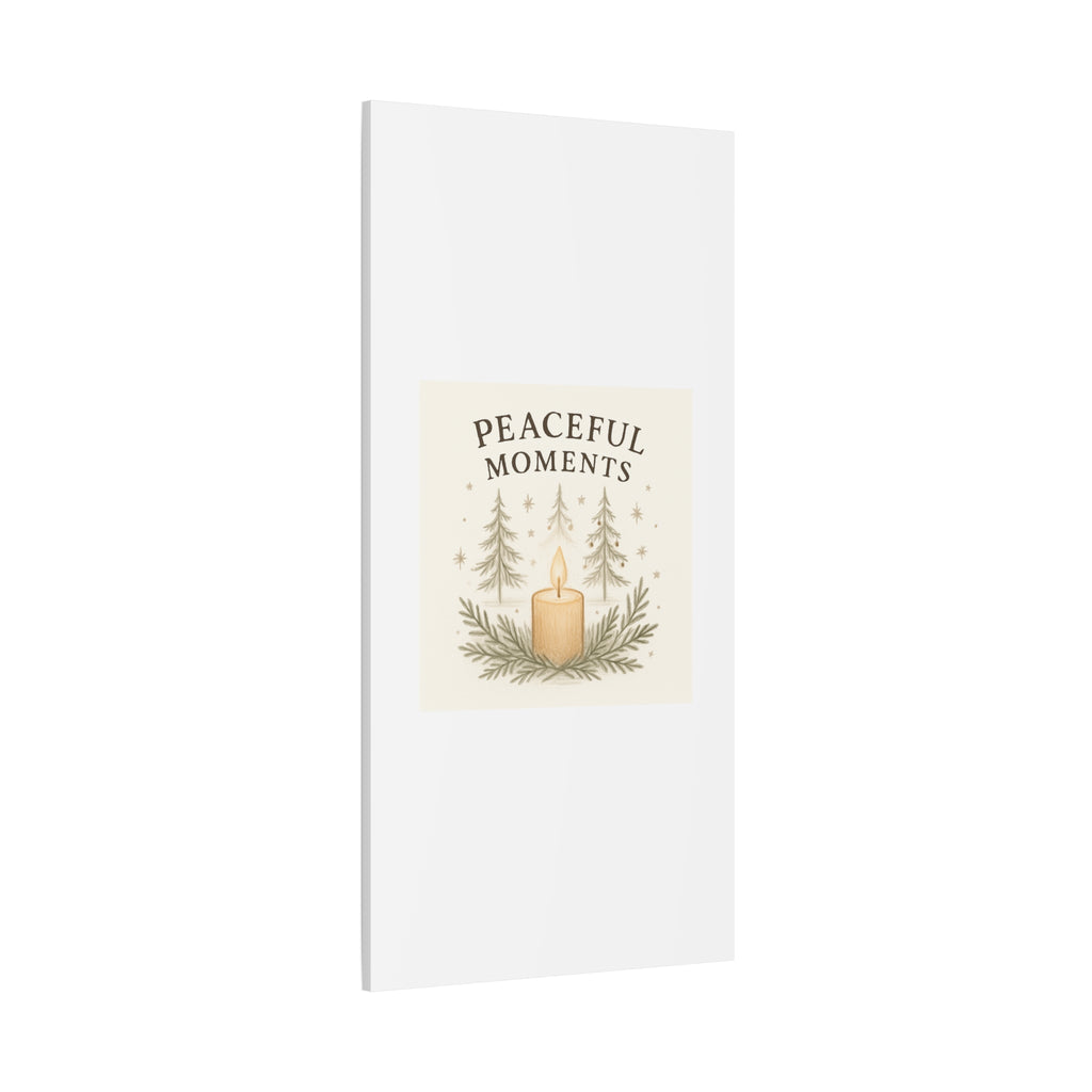 Peaceful Moments Candle Canvas — Matte Stretched Wall Art