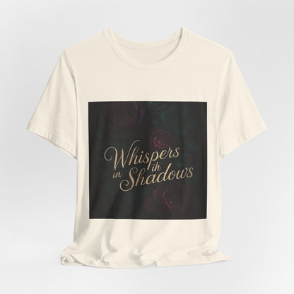 Whispers in the Shadows Graphic Tee — Gothic Floral Bookish Shirt