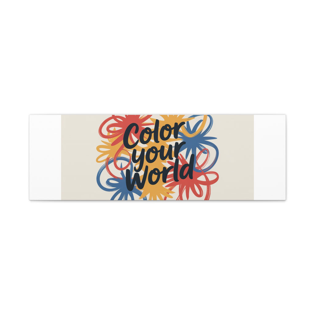 Canvas Art – “Color Your World” Floral Wall Art