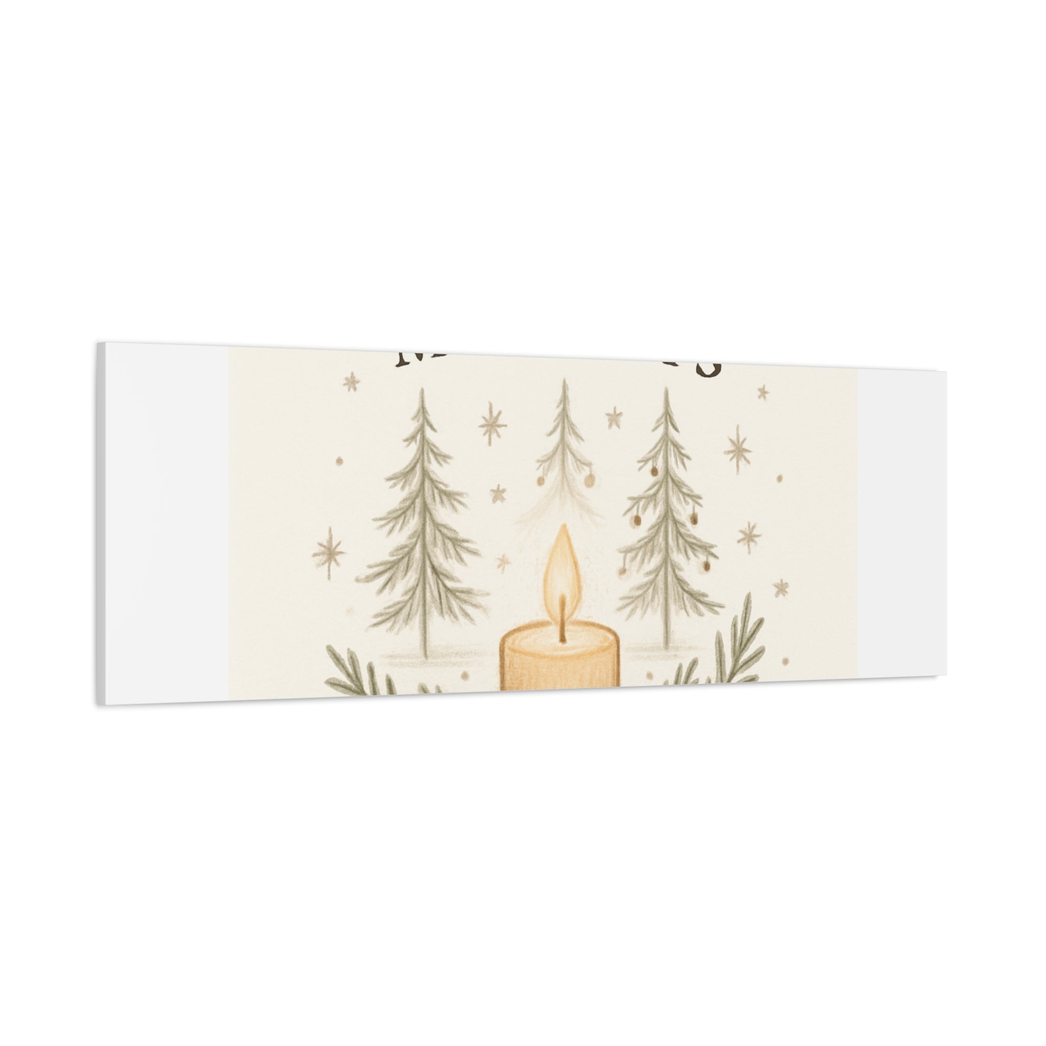 Peaceful Moments Candle Canvas — Matte Stretched Wall Art